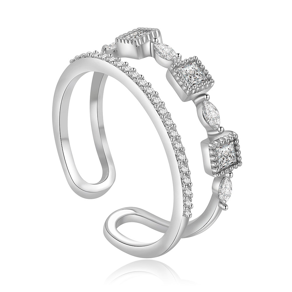 Side profile of the Signature 2-Row Stackable Ring