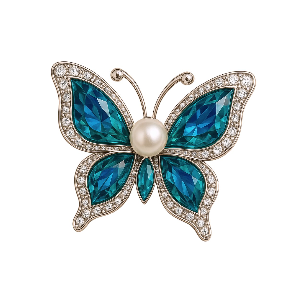 Custom gold butterfly brooch from JR Fashion Accessories