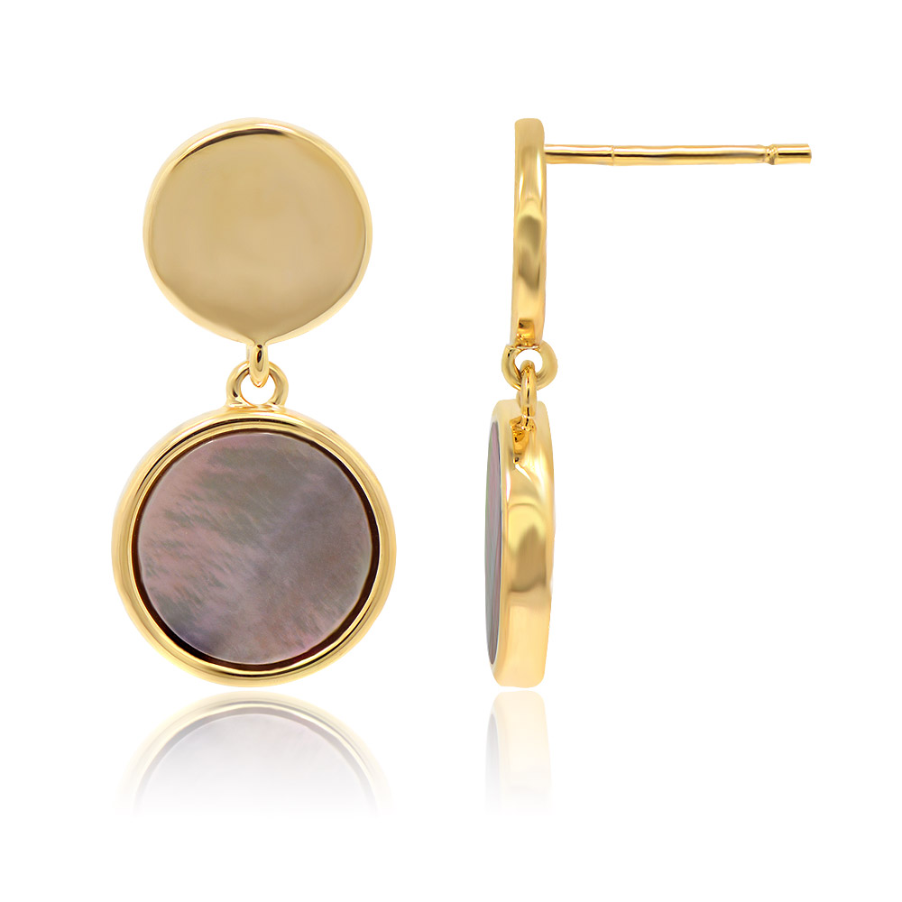 Detailed view of the abalone shell inlay