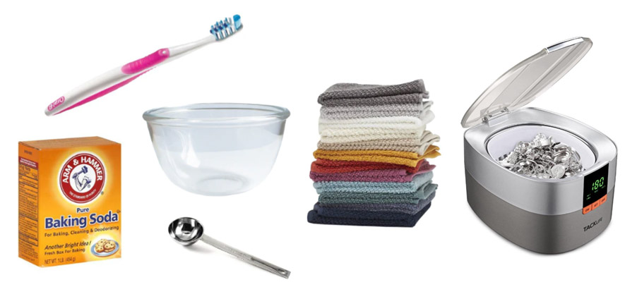 Items for cleaning and maintaining stainless steel jewelry