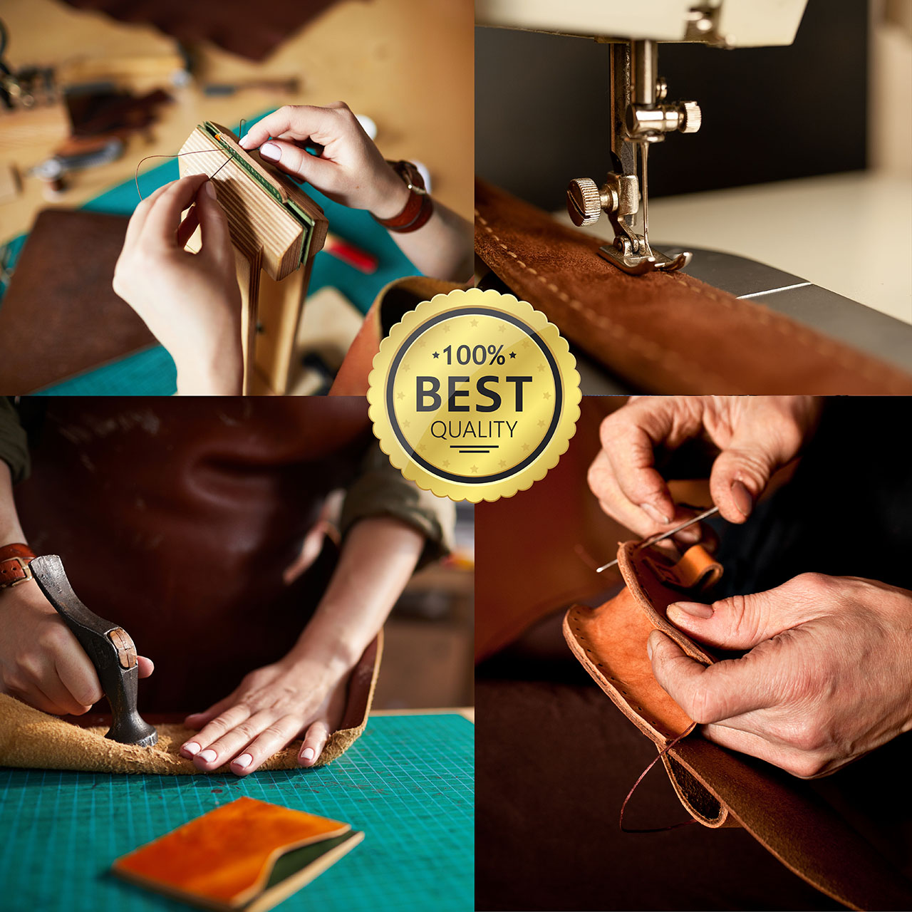 Close-up showcasing the high-quality craftsmanship and materials used in JR Fashion Accessories' leather goods.