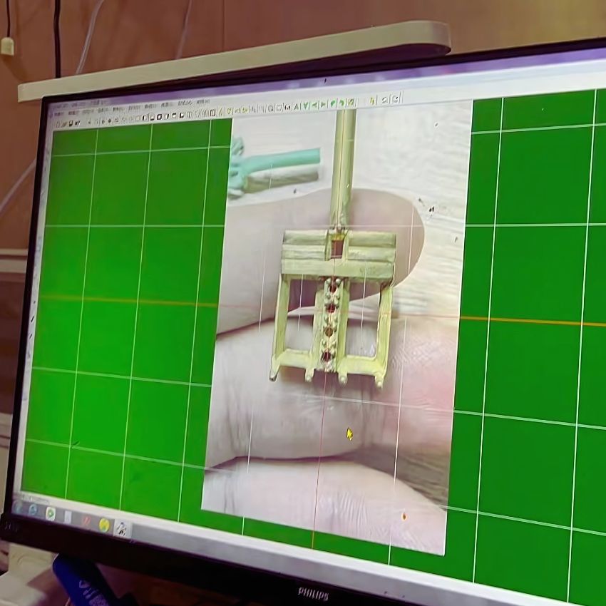 Initial design drawing phase for custom jewelry