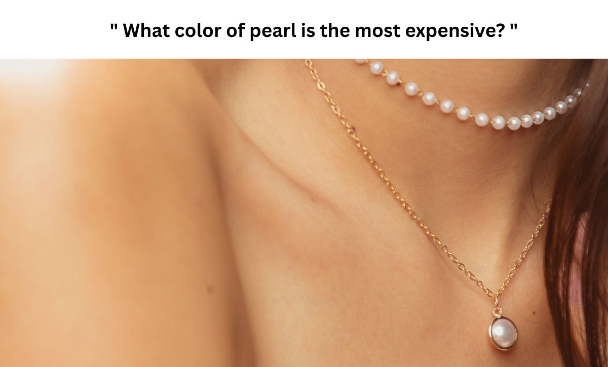 A woman wearing elegant multi-layered pearl necklaces, illustrating the beauty of expensive pearls.