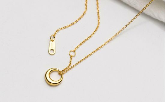 Minimalistische Cirkel Hanger Ketting Set