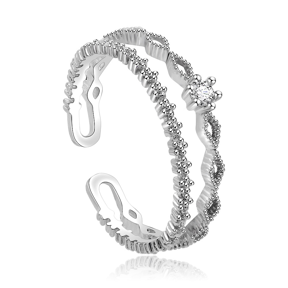 Detailed side view of the ultra-thin stackable ring