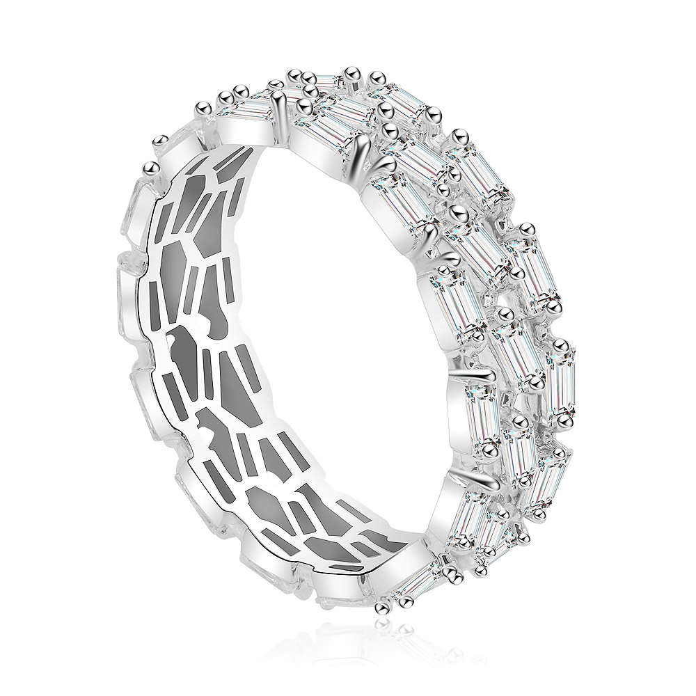 Detailed view of the ring's lattice structure