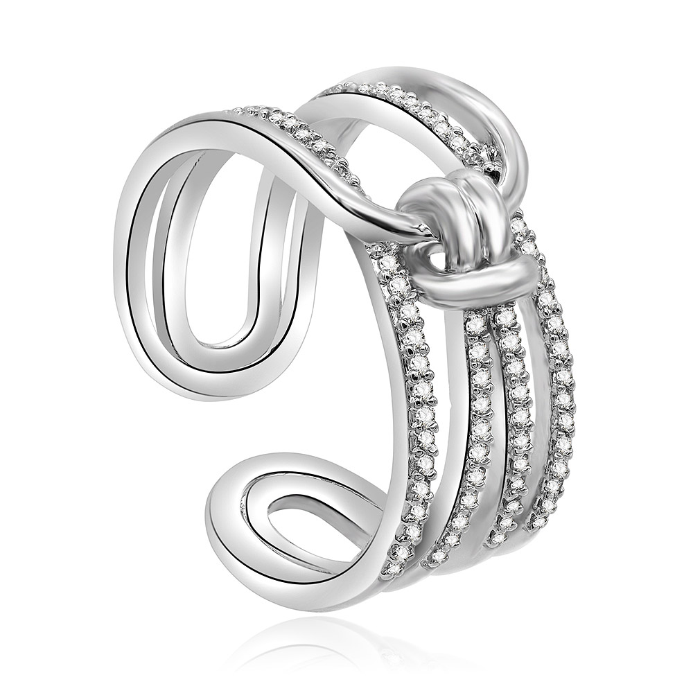 Detailed view of the My Love Knot Ring's craftsmanship