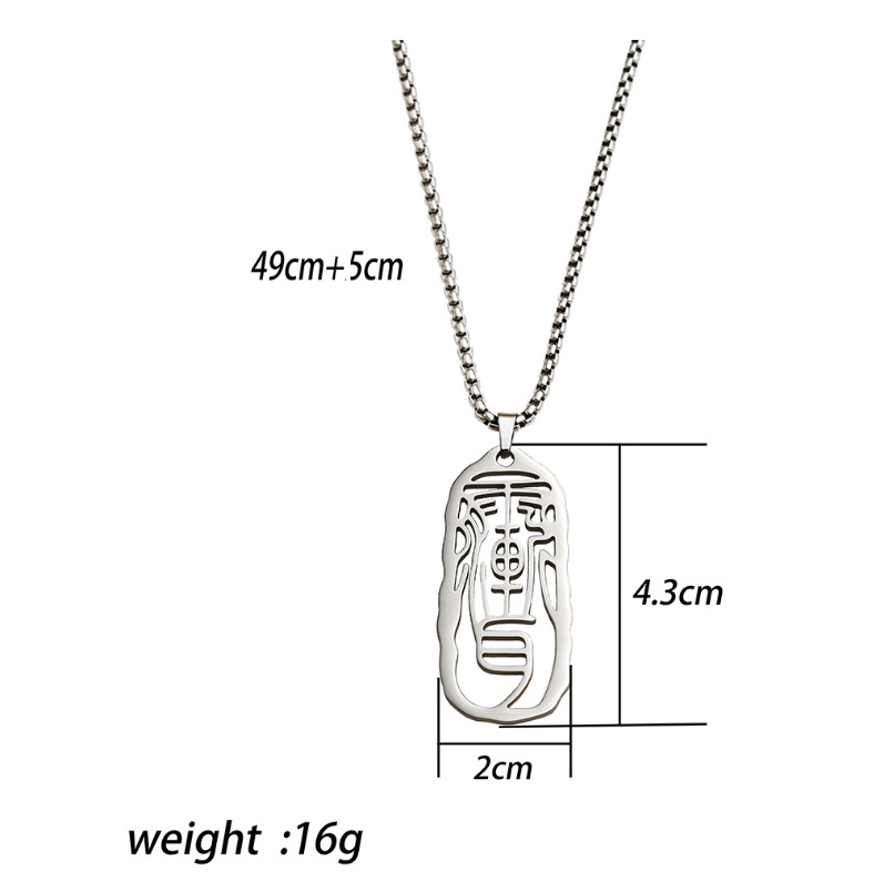 Detailed specifications for a custom silver pendant necklace