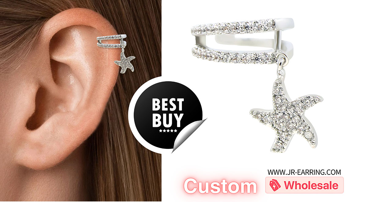 Promotional banner for the starfish ear cuff available for custom wholesale orders