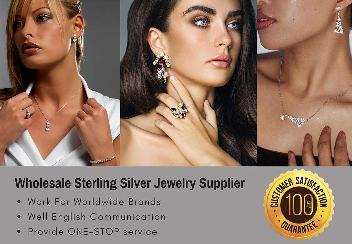 Advertisement for JR Fashion Accessories, a wholesale sterling silver jewelry supplier offering one-stop service.