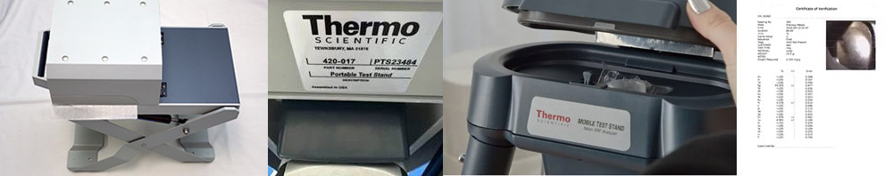 Thermo Scientific XRF machine for testing 925 sterling silver purity.