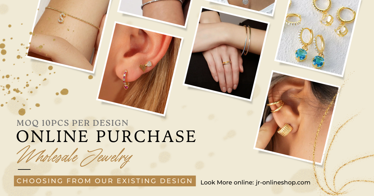 Banner for JR Fashion Accessories online shop with a call to action to purchase wholesale jewelry.