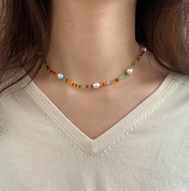 Mens Trendy Beaded Choker Necklace With Imitation Pearl And Colorful B  Glass Bead Necklace 2023 Fashion Jewelry Accessory From Chinaseller2018,  $2.42 | DHgate.Com