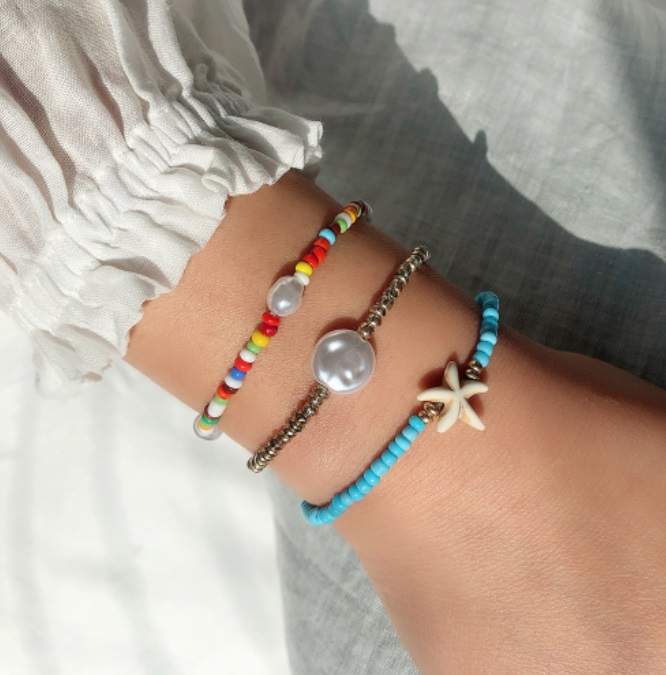Summer seed bead bracelet tutorial 