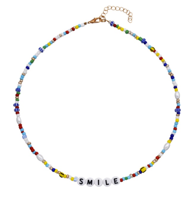 Rainbow Beaded Short Layer Necklace | Urban Outfitters Japan - Clothing,  Music, Home & Accessories