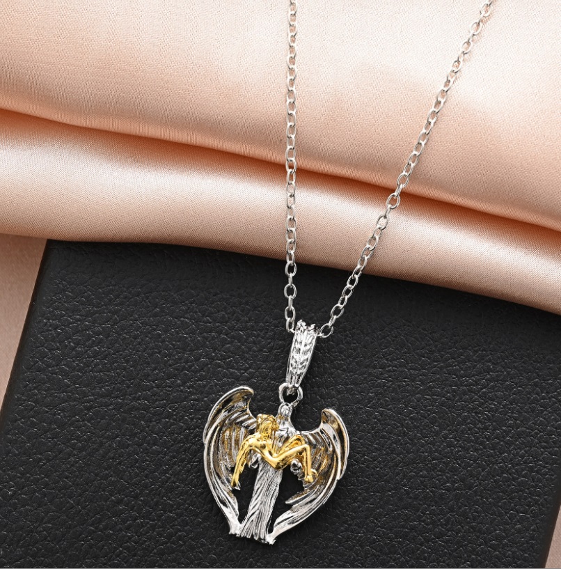 Buy Heart Name Necklace With Wings, Angel Wings Necklace, Memorial Wing  Necklace, Remembrance Gifts, Personalized Grieving Gift, Angel Necklace  Online in India - Etsy