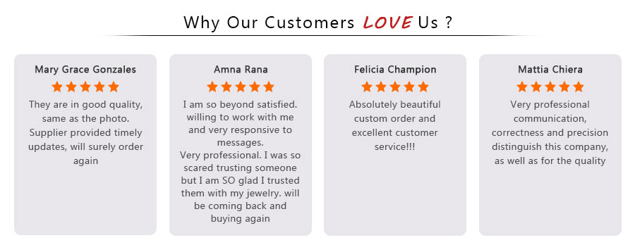 custom-made jewelry customers feedback