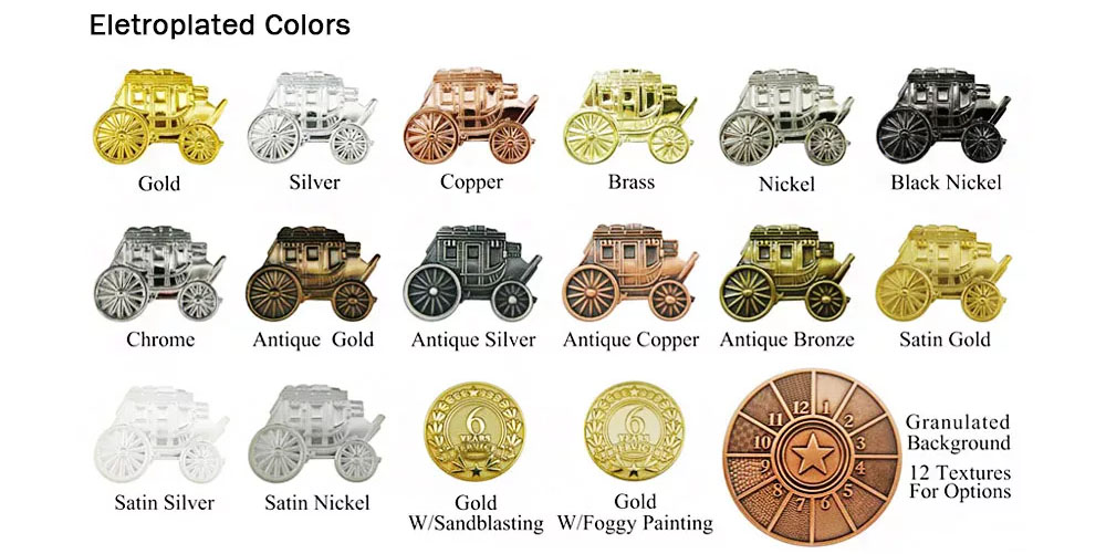 Customized Eltroplated Colors