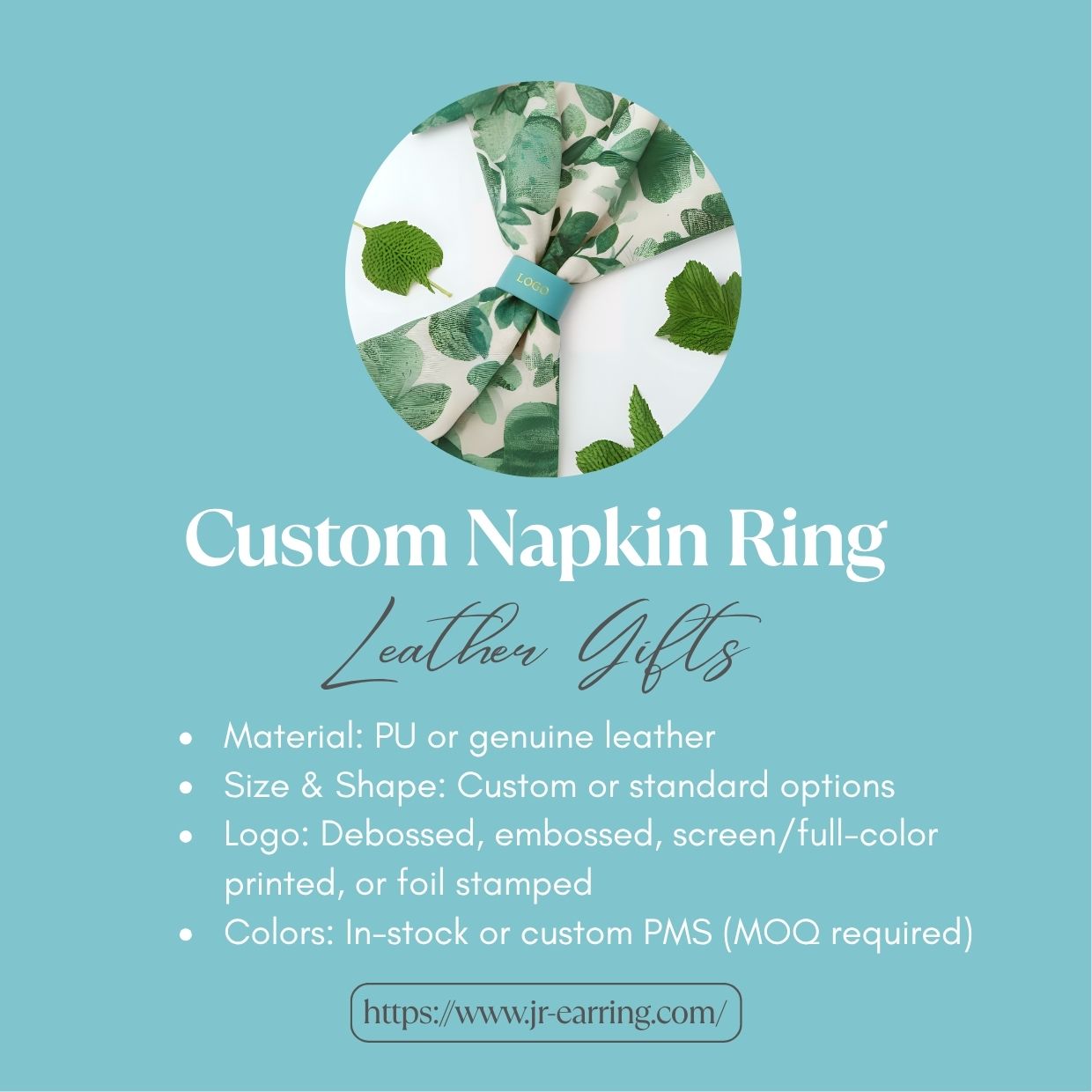 custom napkin bands