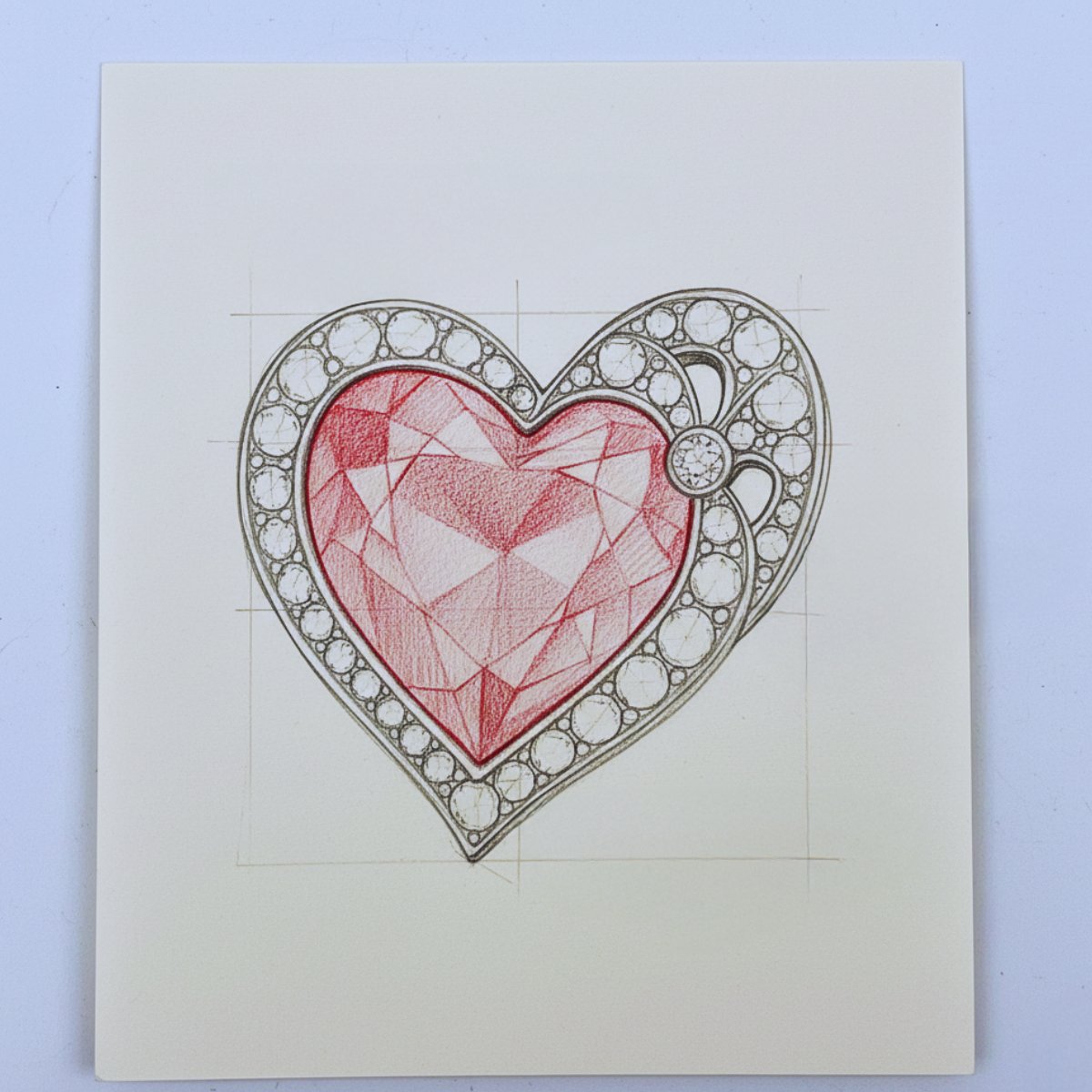 heart brooch