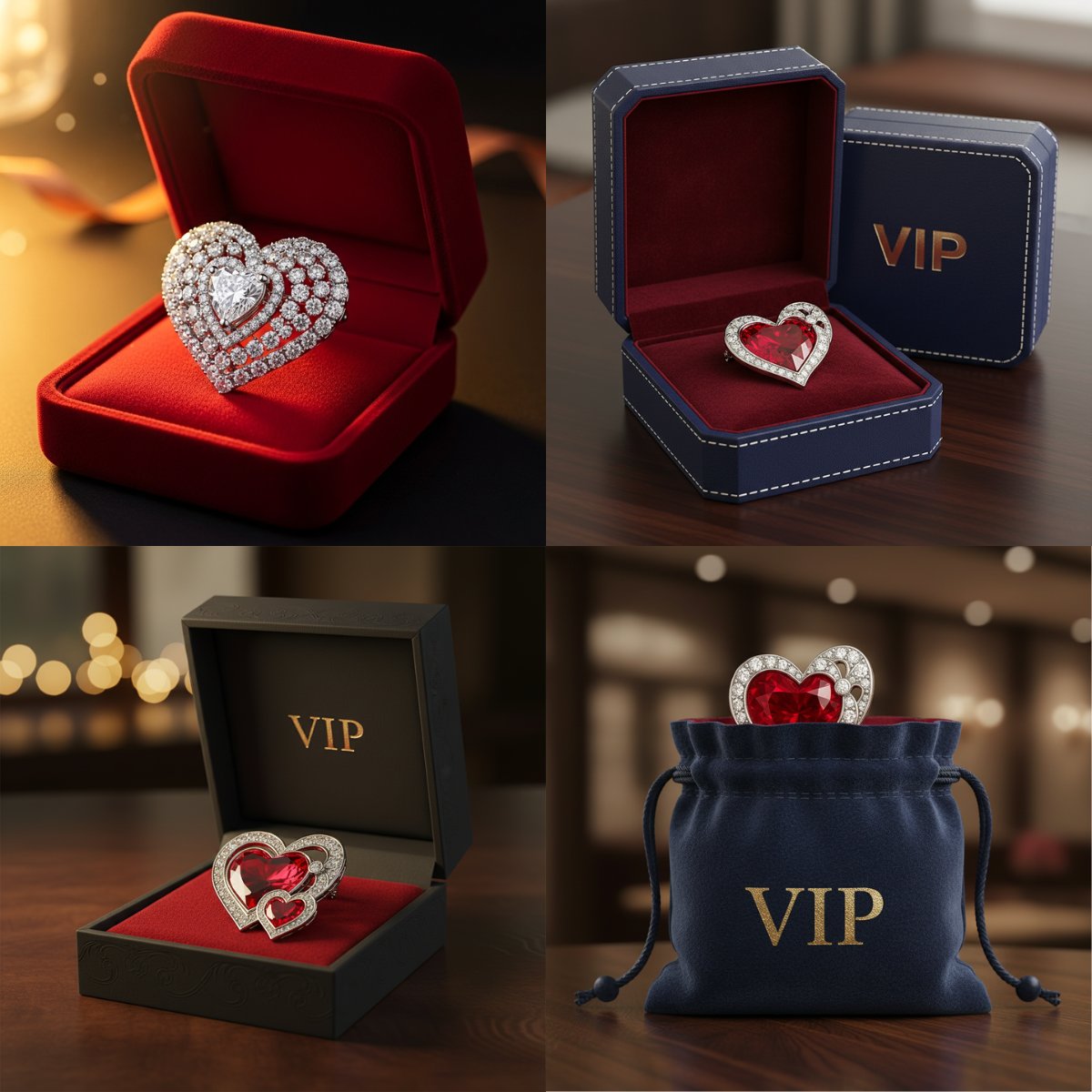 swarovski crystal heart brooch