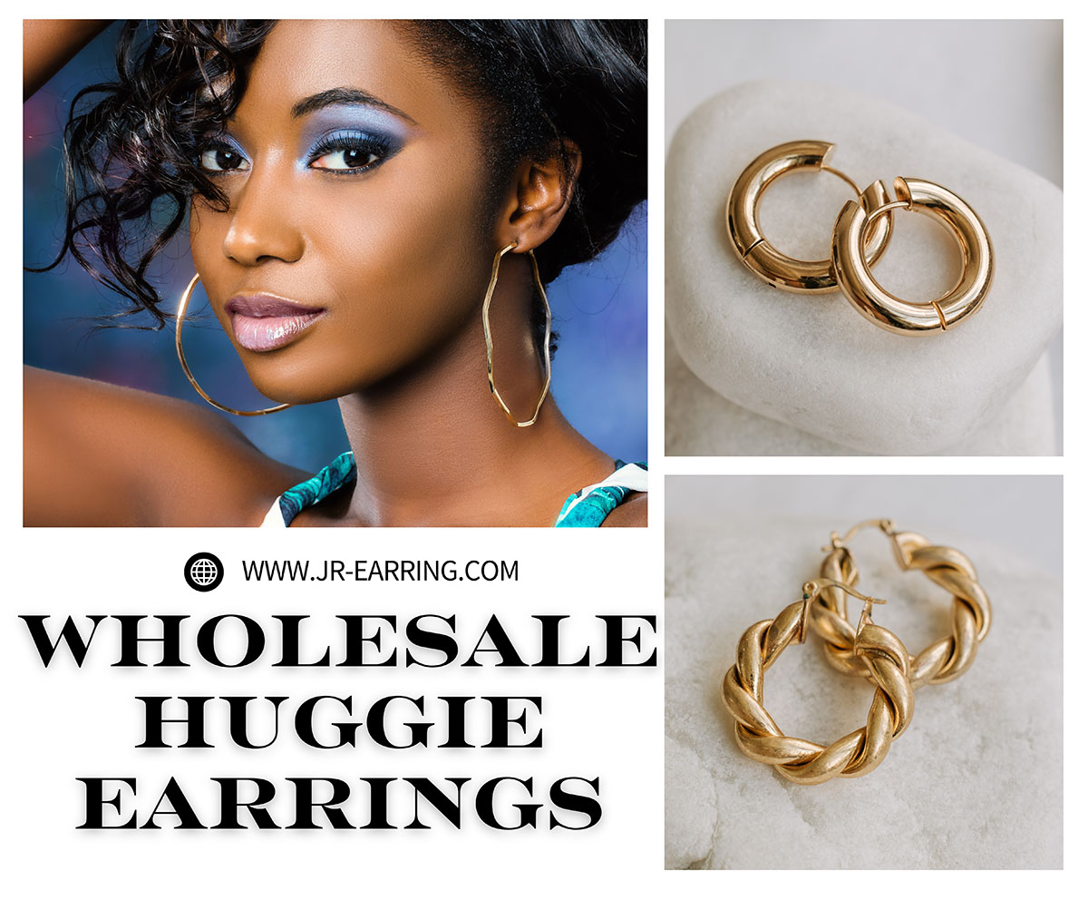 wholesale gold huggie hoops