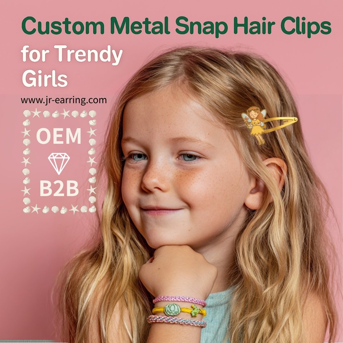 OEM custom metal snap hair clips manufacturer