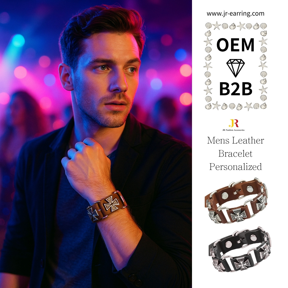 mens personalised bracelet