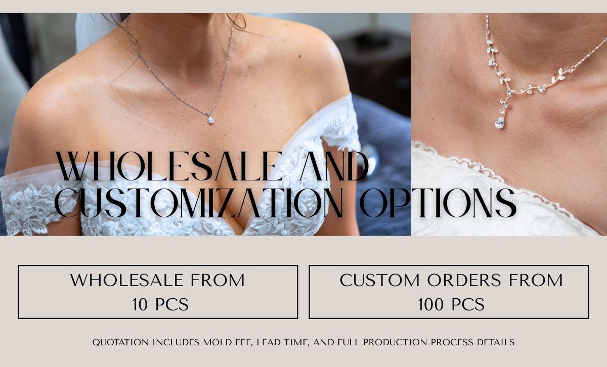 Wedding Jewelry for Brides and Bridesmaid Custom Design and Wholesale