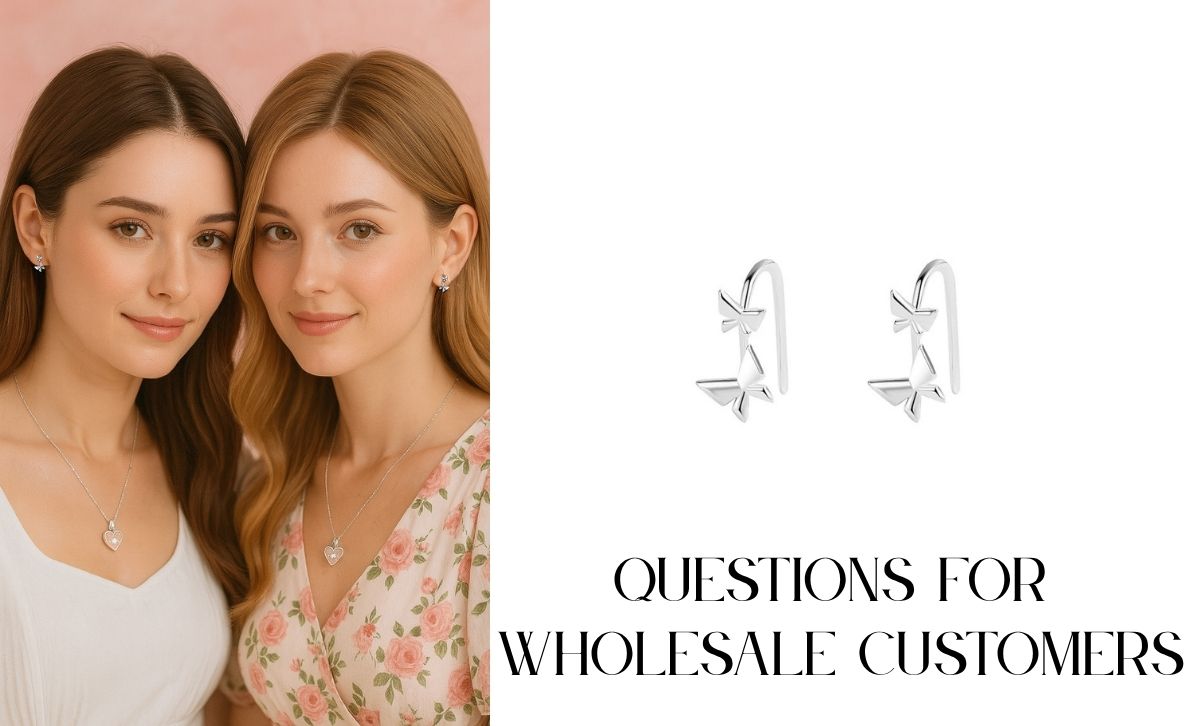 Close-up-of-925-sterling-silver-butterfly-earrings-on-satin-fabric-and-worn-on-ear-showcasing-hypoallergenic-kawaii-fashion-accessories-for-women