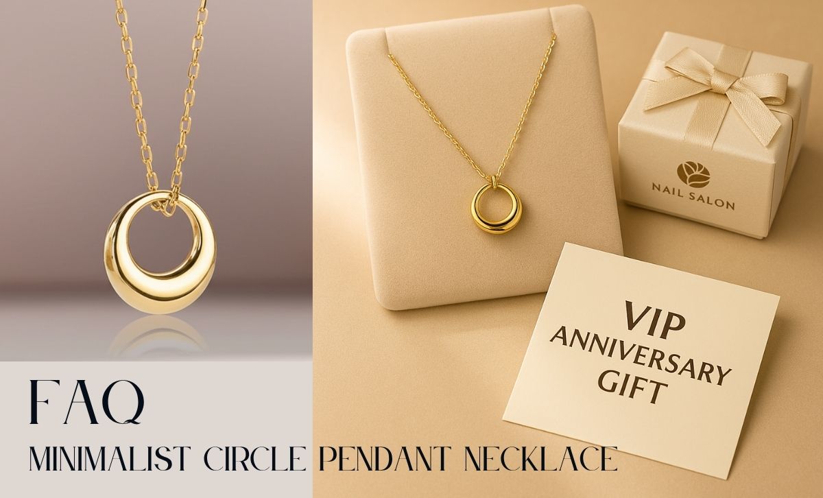 Minimalist silver necklaces with circle pendant – wholesale set for boutique and gift retailers.