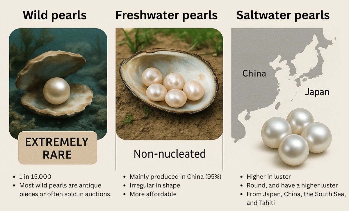 Freshwater pearls saltwater pearls imitation pearls for fashion and luxury jewelry