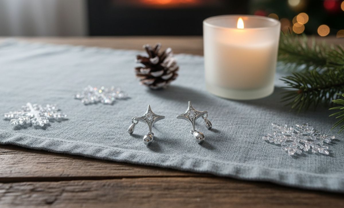CZ Star Drop Earrings for Women Party and Wedding Guests Brass Jewelry Wholesale