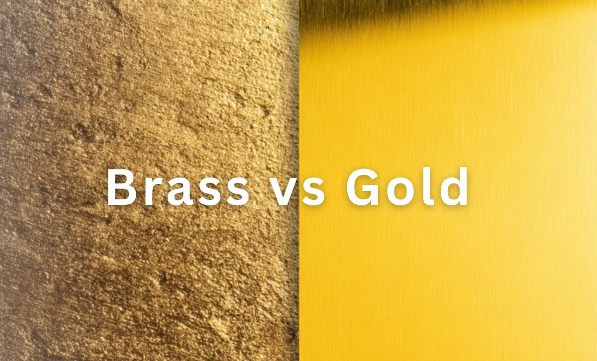 Brass vs Gold color comparison showing subtle differences in tone and shine.