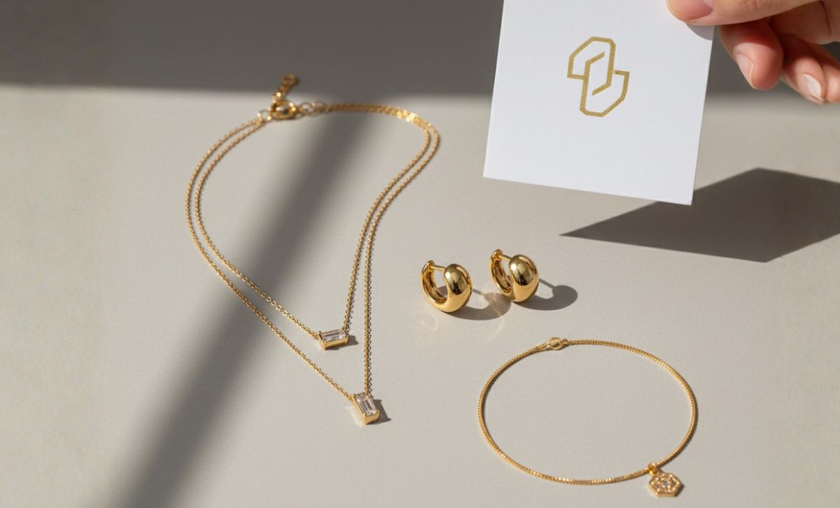gold vermeil jewelry collection showing vermeil meaning