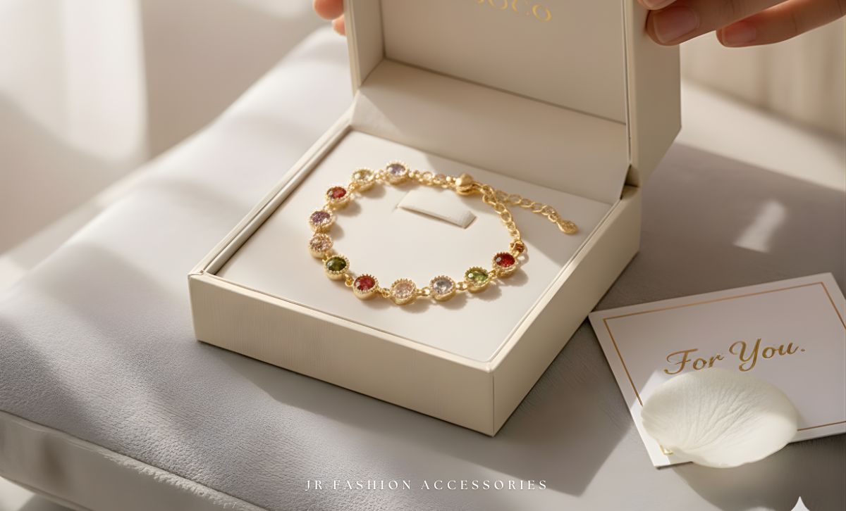 colorful crystal bracelet