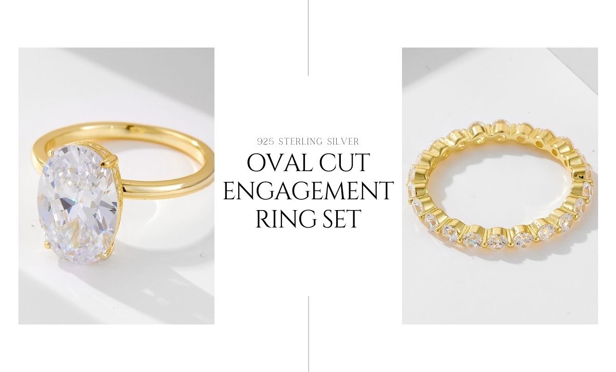 cubic zirconia engagement ring set