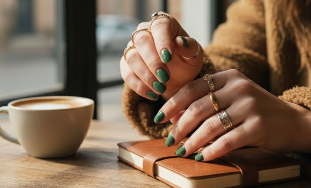 hypoallergenic stainless steel rings shown on clean skin without irritation or green discoloration