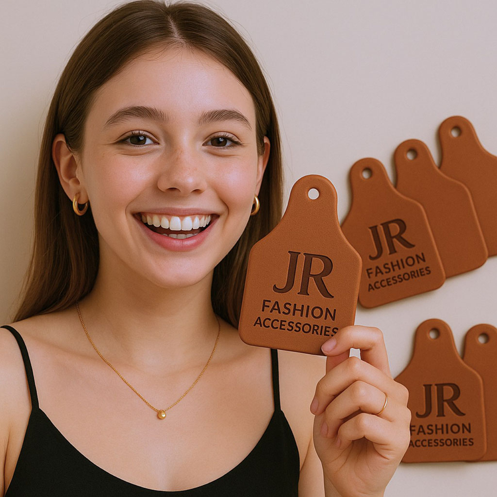 leather ear tags