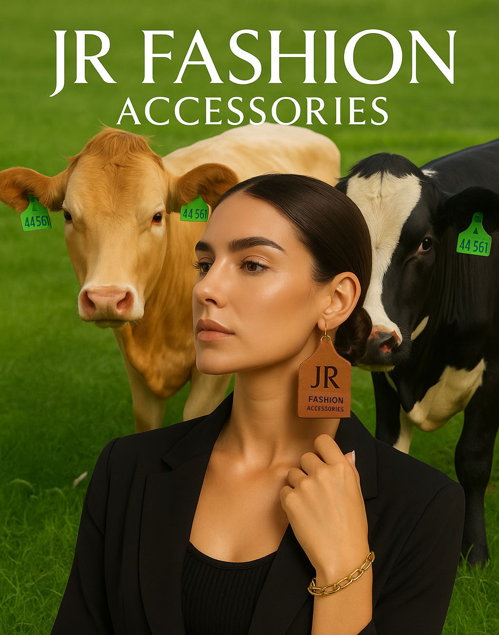 Cow Tag Keychain