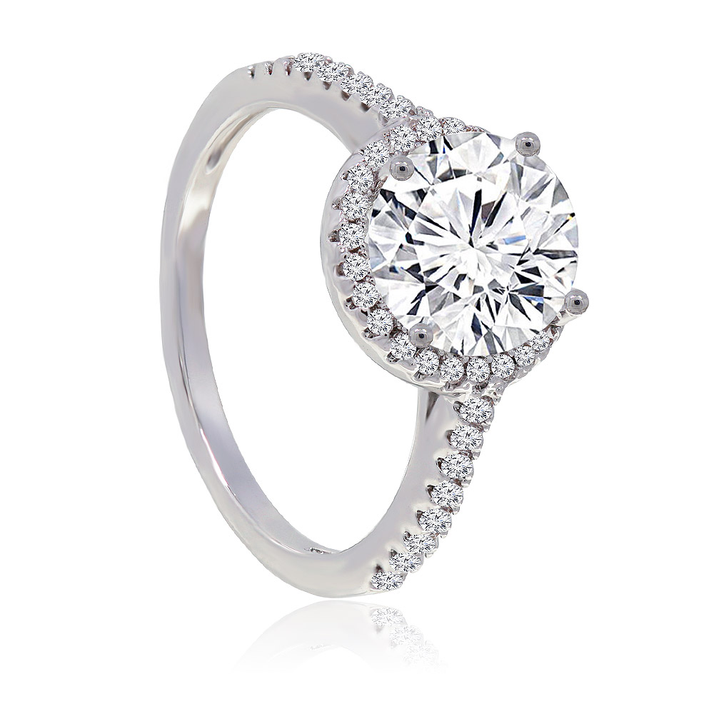 Forever Engaged Ring With CZ Stone