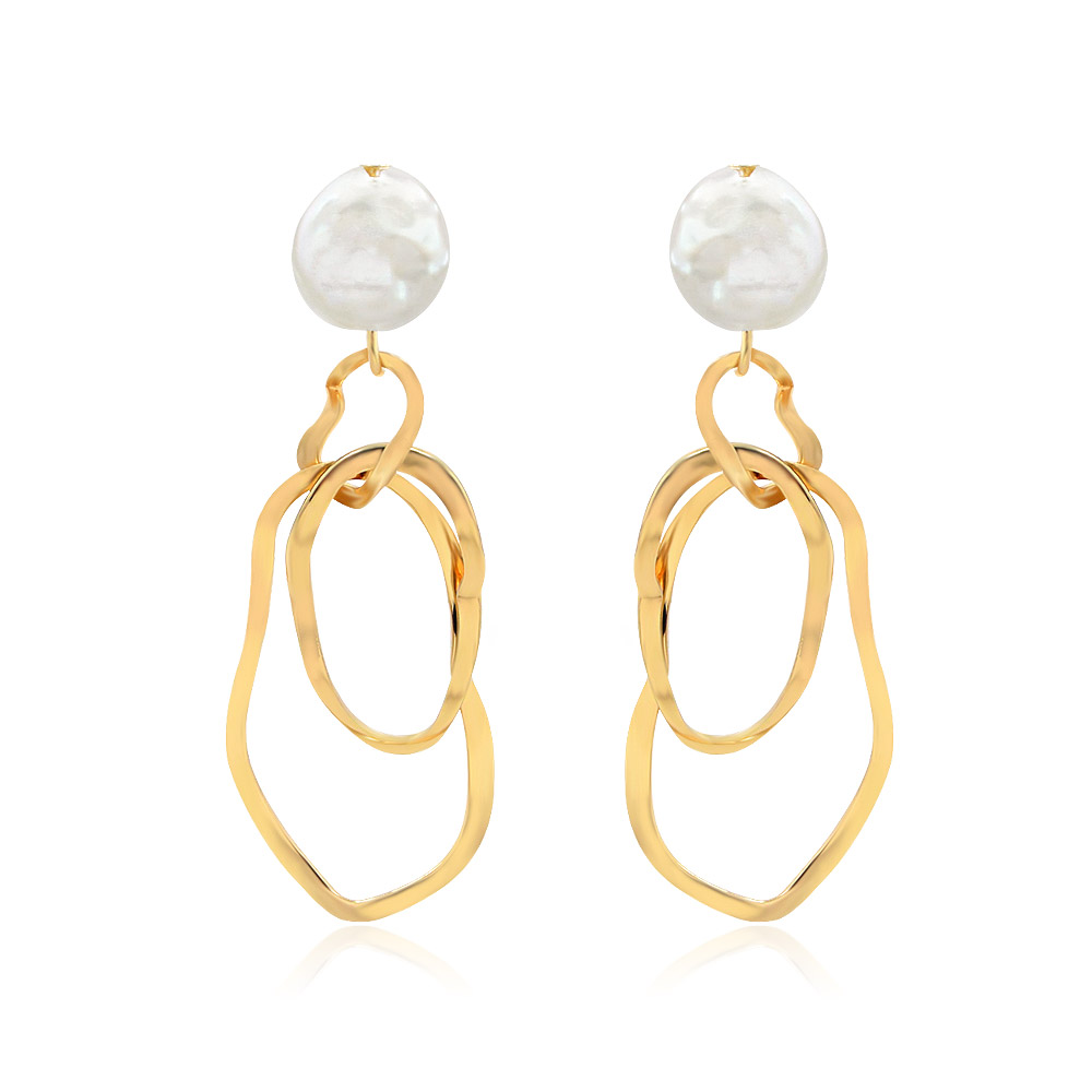 Fresh Water Pearl Earrings Baroque Asymmetrical Wholesale | JR Fashion ...