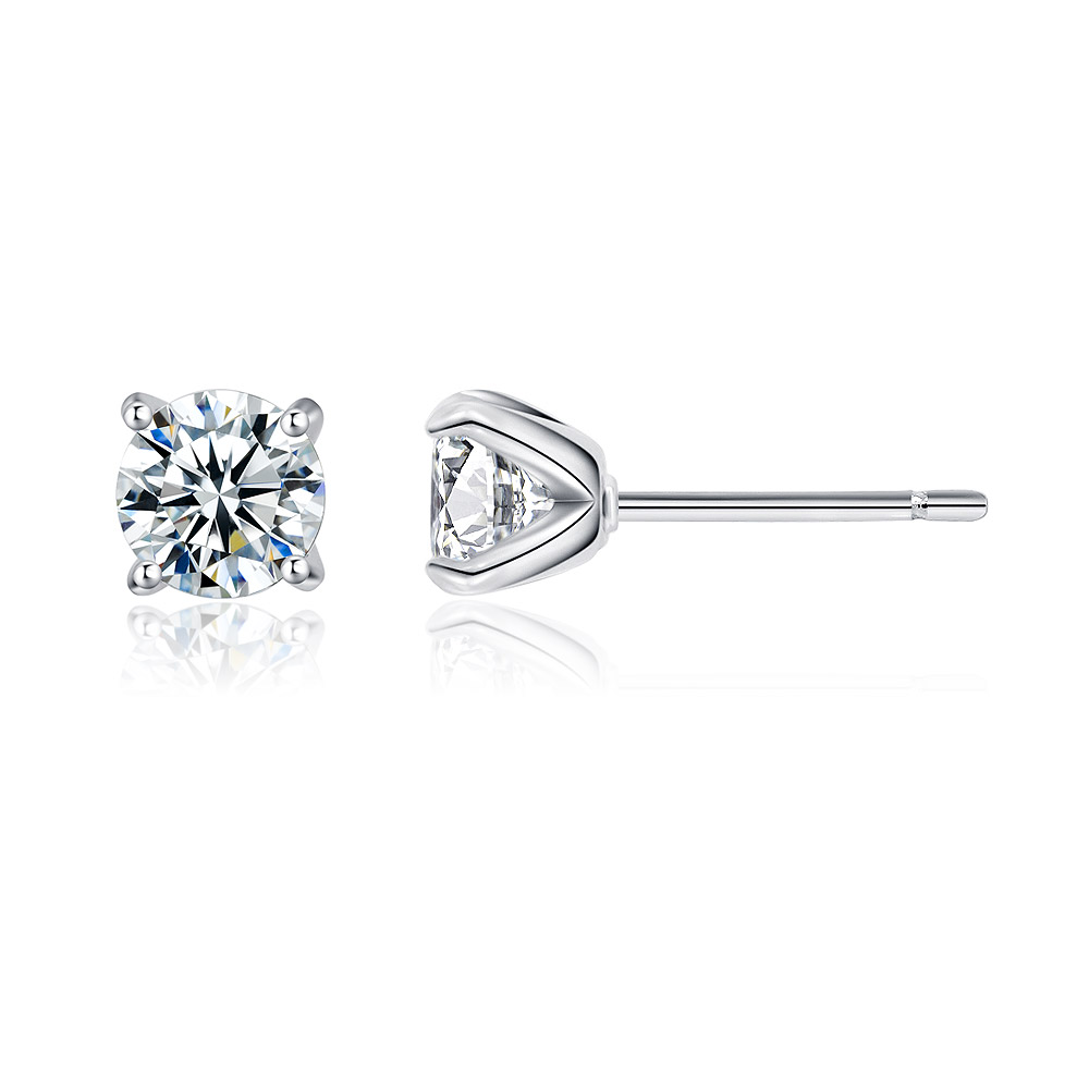 clear ear studs