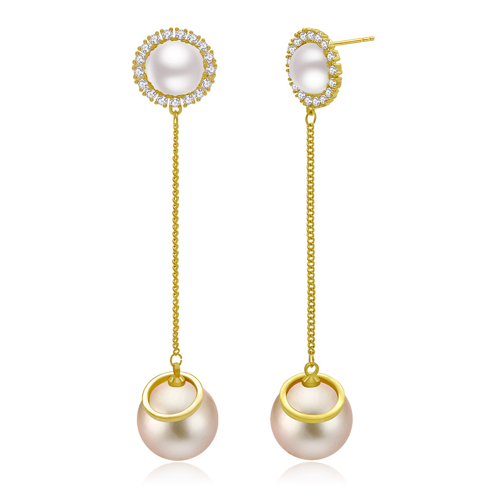 Link Chain Drop Earrings - Gold - CA Jewellery