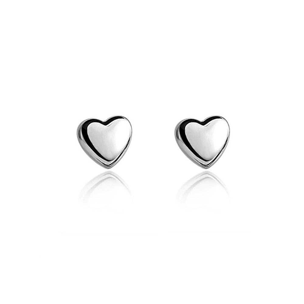 Small Textured Heart Stud Earrings | Handcrafted by Cindy Liebel Jewelry