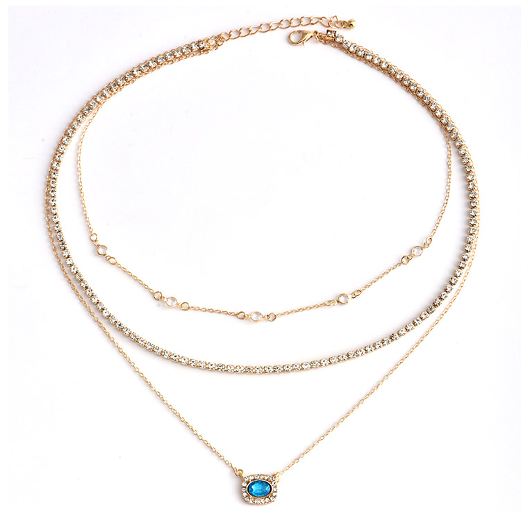 Blue Gold Necklace 3