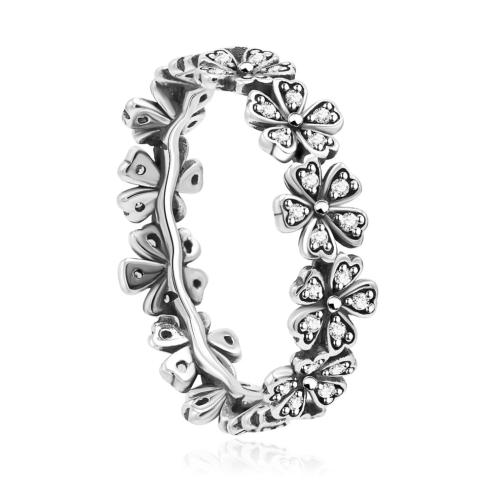 925 sterling silver manufacturers. S925 Silver Dazzling Daisy Band Ring ...