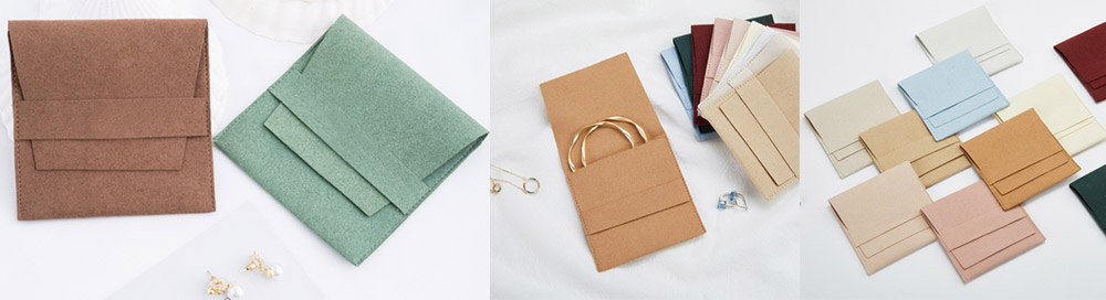 Standard Envelope Style Microfiber Jewelry Bag