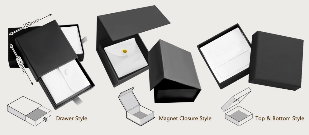 Microfiber Jewelry Pouch With Custom Box