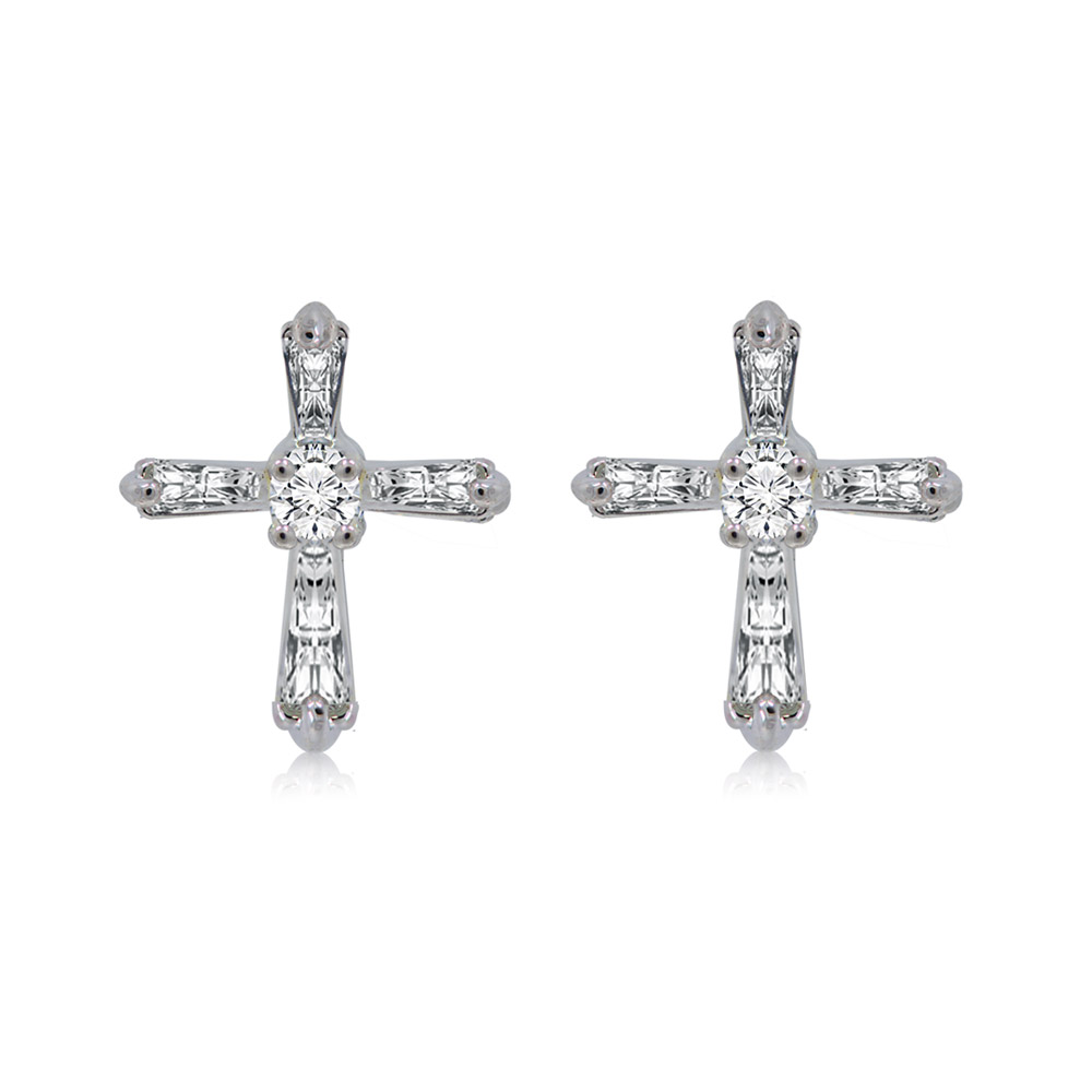 Vatican Cross Earrings